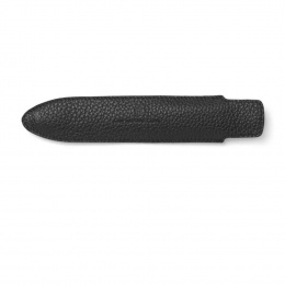 Graf von Faber-Castell Leder Cashmere Steck-Etui für 1 Schreibgerät lang Schwarz 
