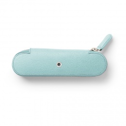 Graf von Faber-Castell Leder EPSOM Reißverschluss-Etui für 2 Schreibgeräte Turquoise 