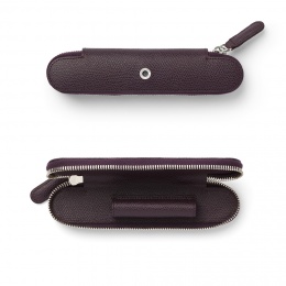 Graf von Faber-Castell Leder EPSOM Reißverschluss-Etui für 1 Schreibgerät Violet Blue 