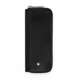 Montblanc Meisterstück Etui für 2 Schreibgeräte mit Reissverschluss Schwarz 