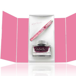 Pelikan SET Classic M205 Special Edition Rose Quartz Kolbenfüllhalter B - Breit