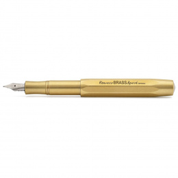 Kaweco Brass Sport Füllhalter Messing F - Fein