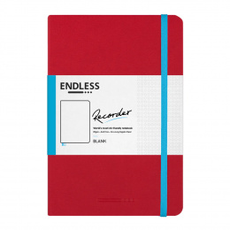 Endless Recorder Notizbuch Blanko Rot 