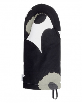 marimekko Unikko Ofenhandschuh Schwarz