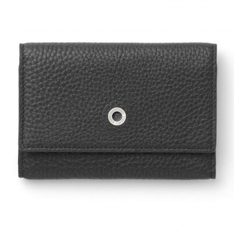 Graf von Faber-Castell Leder Cashmere Visitenkartenetui Schwarz