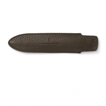 Graf von Faber-Castell Leder Cashmere Steck-Etui für 1 Schreibgerät kurz Dunkelbraun
