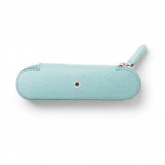 Graf von Faber-Castell Leder EPSOM Reißverschluss-Etui für 2 Schreibgeräte Turquoise
