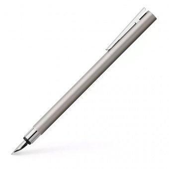 Faber-Castell NEO Slim Edelstahl matt Patronenfüllhalter