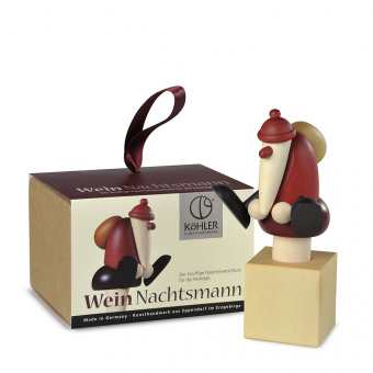 Köhler WeinNachtsmann als Rotweinflaschenverschluss