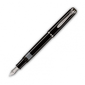 Pelikan Classic M205 Kolbenfüllhalter Schwarz F - Fein