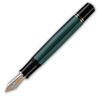 Pelikan Souverän M1000 Kolbenfüllhalter Schwarz-Grün
