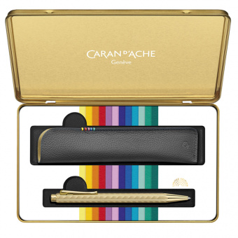 Caran d´Ache Colour Treasure Collection Ecridor Sunlight Set Ballpoint with leather pouch