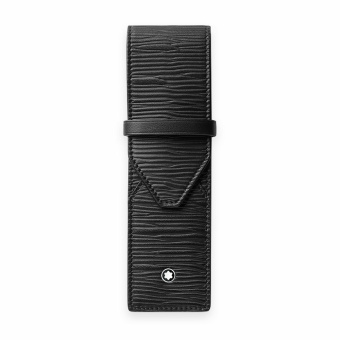 Montblanc Meisterstück 4810 Leder Etui für 2 Schreibgeräte Schwarz