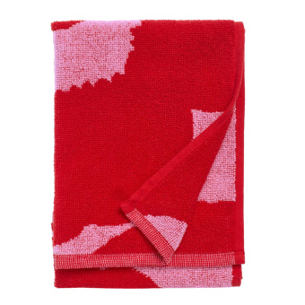 marimekko Unikko Handtuch Rot/Rosa 30 x 50 cm