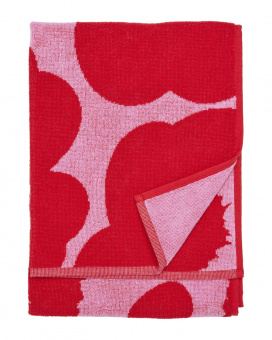 marimekko Unikko Handtuch Rot/Rosa 50 x 70 cm
