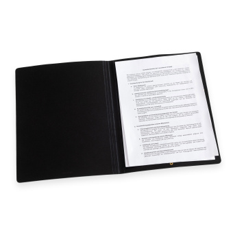Legendär Hyde Leder Document Folder Schwarz