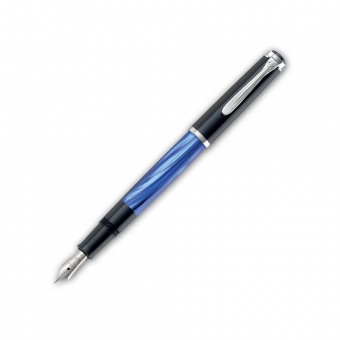 Pelikan Classic M205 Blau-Marmoriert Kolbenfüllhalter
