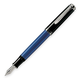 Pelikan Souverän M405 Kolbenfüllhalter Schwarz-Blau