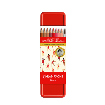 Caran d´Ache + Nina Cosford Kreativ-Set Supracolor Aquarelle-Holzfarbstifte Sonderedition