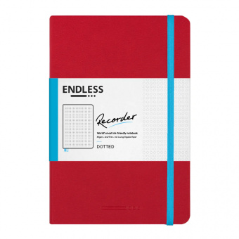 Endless Recorder Notizbuch Dotted Rot