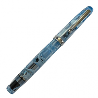 Tianzi T01 Blue Swirls fountain pen