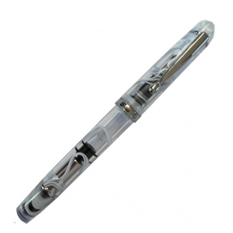 Tianzi T01 White Swirls Kolbenfüllhalter