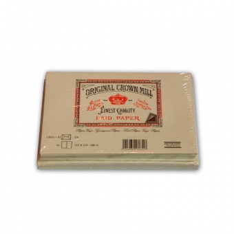 Original Crown Mill Vergé creme Briefpapier Briefkarten-/hüllenset DIN A6/C6 (je 10 St.) hoch