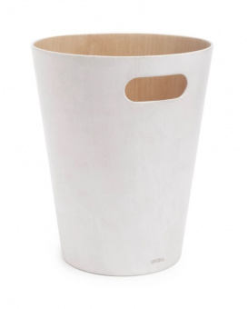 Umbra Woodrow Papierkorb weiß