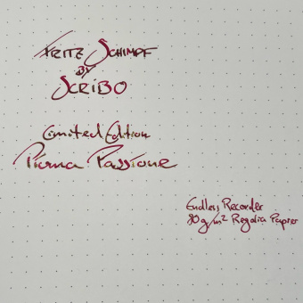 Fritz Schimpf by SCRIBO Limited Edition Piuma Passione Patronenfüllhalter