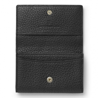Graf von Faber-Castell Leder Cashmere Visitenkartenetui Schwarz