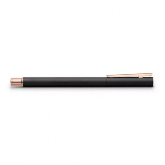 Faber-Castell NEO Slim Metall schwarz roségoldfarben Patronenfüllhalter