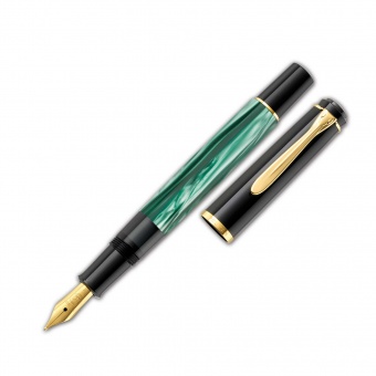 Pelikan Classic M200 Grün-Marmoriert Kolbenfüllhalter