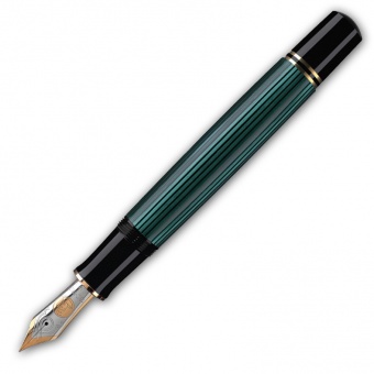 Pelikan Souverän M1000 Kolbenfüllhalter Schwarz-Grün