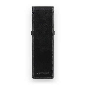 Montblanc Meisterstück Leder Etui für 2 Schreibgeräte Schwarz