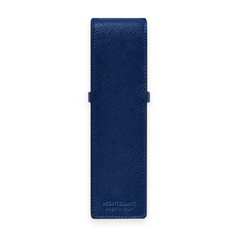 Montblanc Sartorial Leather Case for 2 Writing Instruments Blue