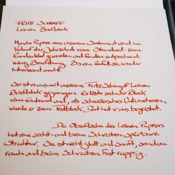 Fritz Schimpf Leinen Briefpapier