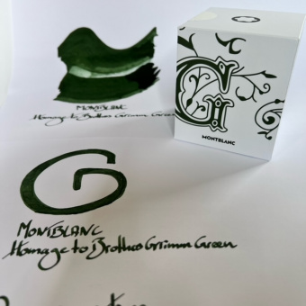 Montblanc Hommage to Brothers Grimm Green ink bottle