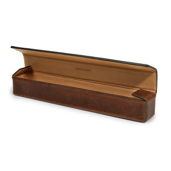Legendär Etwee Sleek Leder Etui für 1 Schreibgerät Mokka