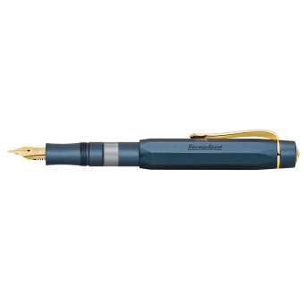 Kaweco AL SPORT Kolbenfüllhalter Starter Set navy M -Mittel