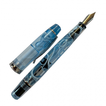 Tianzi T01 Blue Swirls fountain pen