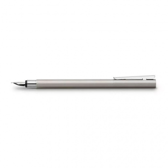 Faber-Castell NEO Slim Edelstahl matt Patronenfüllhalter