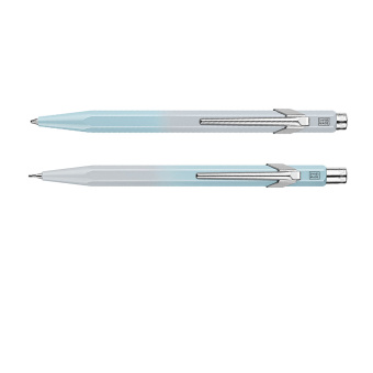 Caran d´Ache Blue Lagoon Set 849 Kugelschreiber & 844 Druckbleistift Sonderedition 
