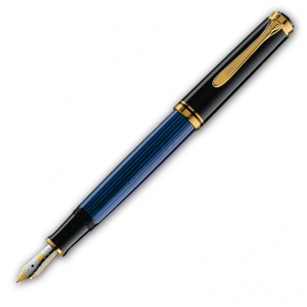 Pelikan Souverän M400 Kolbenfüllhalter Schwarz-Blau