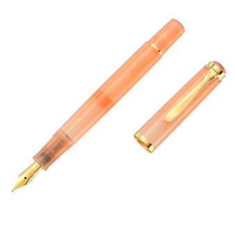 Pelikan SET Classic M200 Special Edition Apricot Achat Kolbenfüllhalter 
