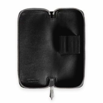 Montblanc Meisterstück Etui für 2 Schreibgeräte mit Reissverschluss Schwarz