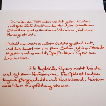 Fritz Schimpf Leinen Briefpapier