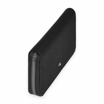 Montblanc Sartorial Brieftasche mit Reissverschluss 12cc Schwarz