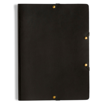 Legendär Hyde Leder Document Folder Schwarz