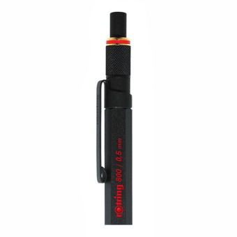 Rotring 800 Feinminenstift mit Drehmechanik und vollversenkbarer Spitze schwarz