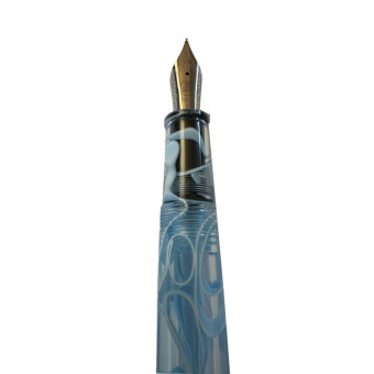 Tianzi T01 Blue Swirls fountain pen